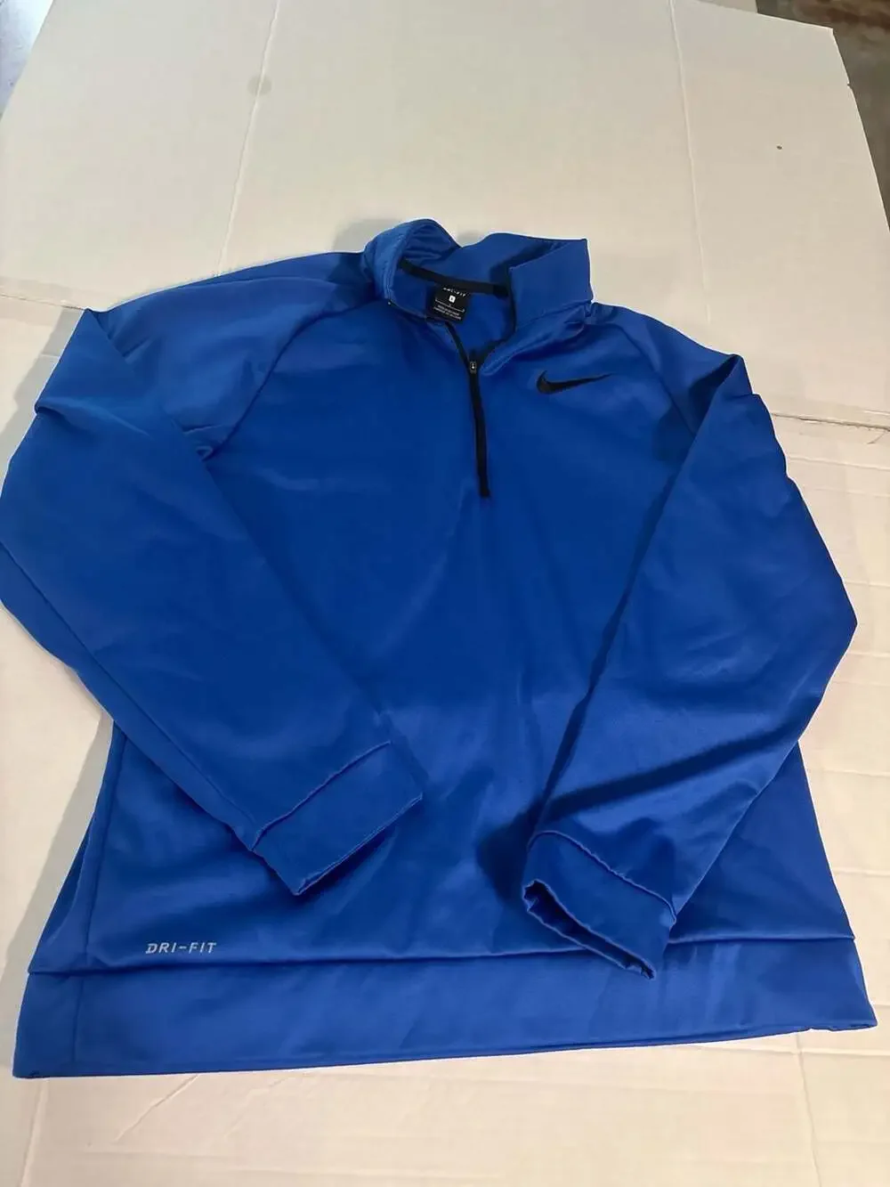 Nike Dri-Fit Men's 1/2 1/4 Zip Pullover Jacket Blue Size Large